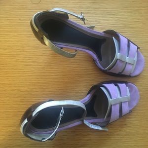 Marni Peep Toe Strappy Heels